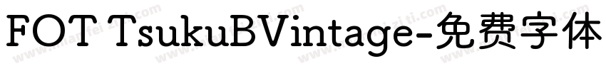 FOT TsukuBVintage字体转换